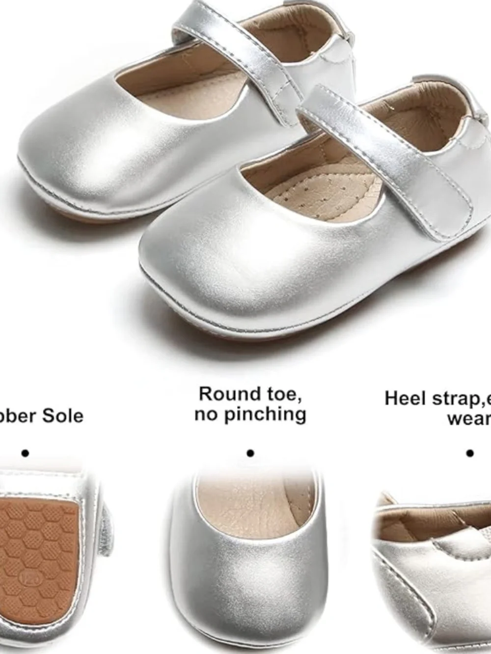 Felix & Flora Baby Walking Shoes Moccasins Rubber Sole in (Size: 9-12M)